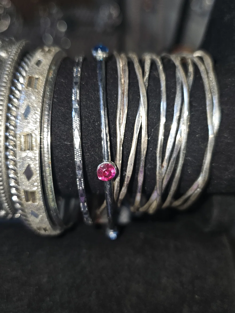 Mixed Women’s Bracelet Set in Black, Silver and Turquoise Mixed Lot.